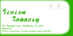 vivien kopacsy business card
