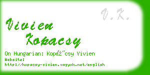 vivien kopacsy business card